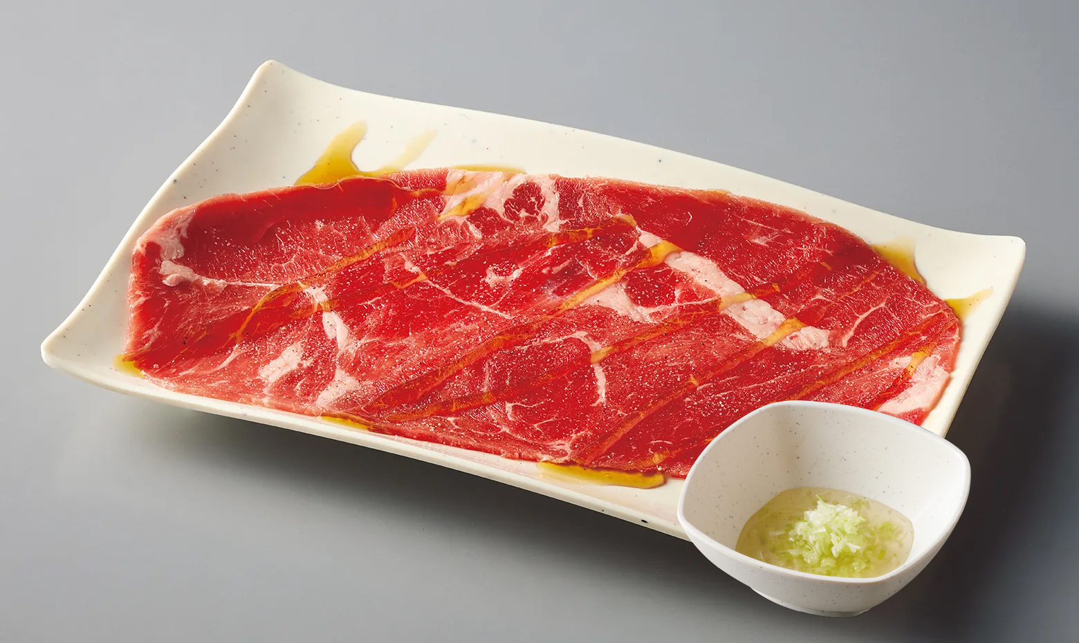 名物】ドでか!!ロース ねぎ塩ポン酢
